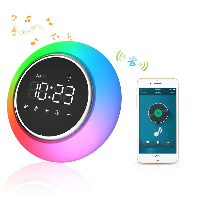 bedside bluetooth audio clock - 0